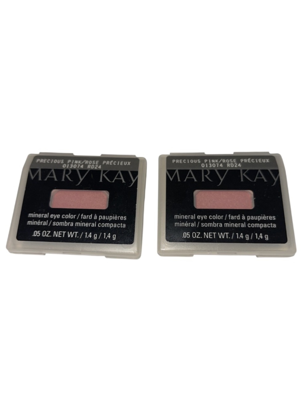 2 New Lot of 2 Mary Kay Mineral Eye Shadow Color Precious Pink .05 Oz 013074
